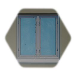 Modern Window / flies / raindrops