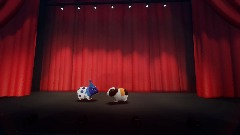 *Sad Blue Clown Piggy with POEM!