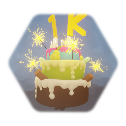 1K Subs Cake