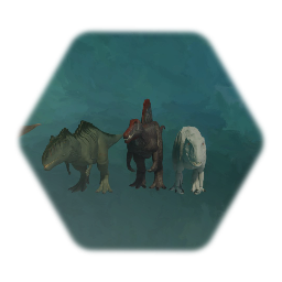 Giganotosaurus vs Rexy vs spinosaurus vs Indominus rex