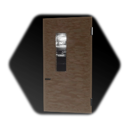 Wooden Class Door