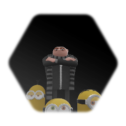 Despicable Me Gru And Minion Models