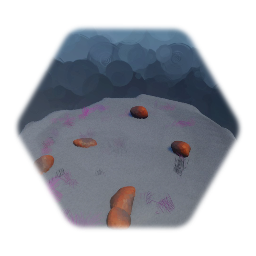 Sol + rocher et herbe