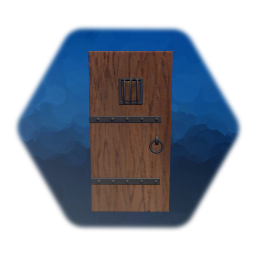 Old Wooden Door with peep door