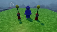 The purple man does parkour