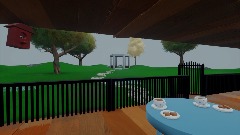 A quiet breakfast on a rainy morning