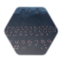 Paint Stroke Font 42