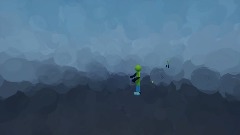 The darkness consumed Glitchy man