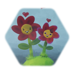 Romantic Flower Buddies