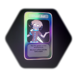 Ghost.Bot Collectable card template