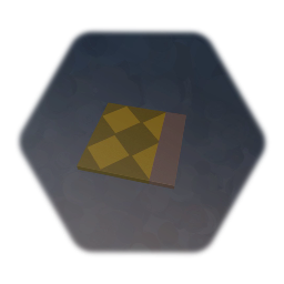 Flooring - Yellows Diagonal Checkerboard - Flat Border
