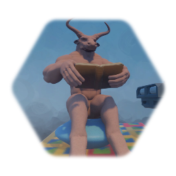 Minotaur on the chamber pot