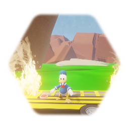 Donald Duck as a Fortnite Boss