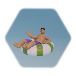 Guy on Inflatable