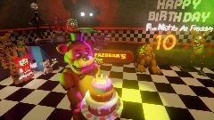 Five Nights at Freddy's 10 years aniversary Render