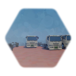 三菱ふそう　中・大型トラック　走行テスト　