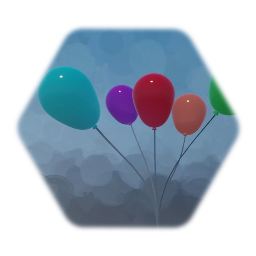 Physical balloons on strings