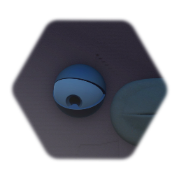 Low quality cardboard man