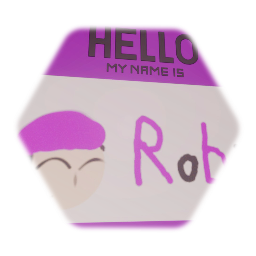 Robie's name tag