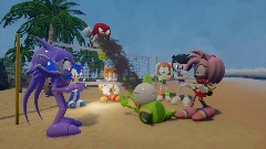 Sonic X Freedom Planet: Beach accident