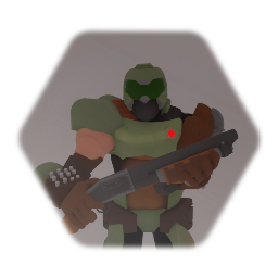 Cartoon Doom Slayer
