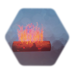 Burning Log