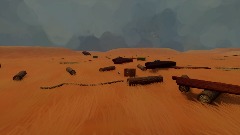 Artillery machine explosion