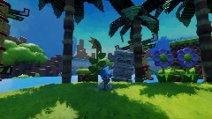 Green hill but you have Peppino moveset