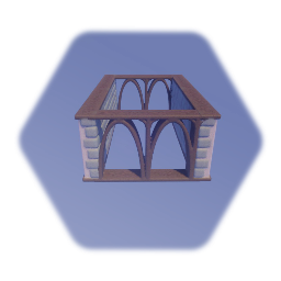 Wood Medieval House Walls Open - TCMH07