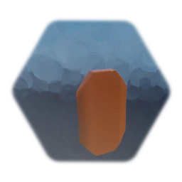 1 orange gemstone