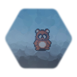 Pixel art Rocky the Tanuki (Pocky & Rocky)