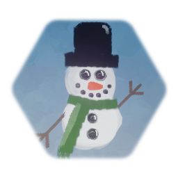 Snowman painting
