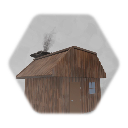 Hut with smoke