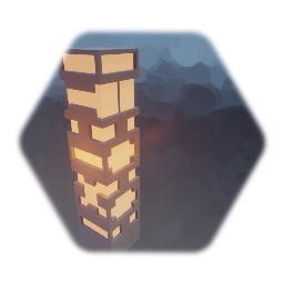 Sci-Fi skyscraper with lighted windows 6