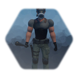 Gas Mask Man Puppet