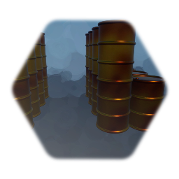 Oil Drum Bridge [With Gap] Platform/Prop