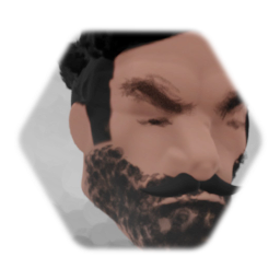 Bearded Tough guy Head 2