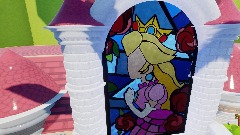 Remix of Peach castle outside