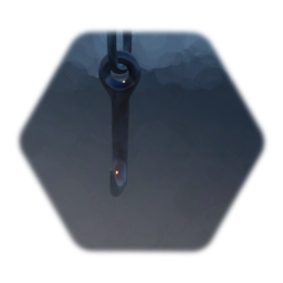 Realistic rusty hooked Chain