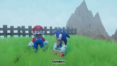 Sonic vs Mario Race