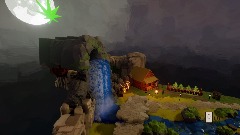 Waterfall with Farm (Pot, Weed)