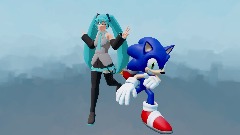 Make a photo with Hatsune Miku & Sonic!! (Photo AY)