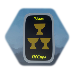 "Three of Cups" Card