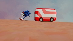 Sonic and bus chase