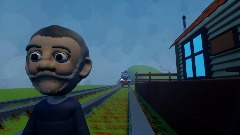 Michael rosen gets hit by thomas the train...