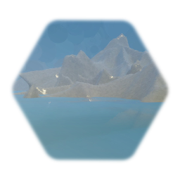 Scenic Mountains Frozen Lake