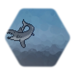 Shark pixel art