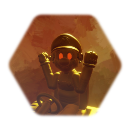 Remaster Mario kart puppet golden ver
