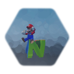 Mario from Mario 64 Anti Piracy Screen
