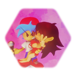 The HD  Boyfriend & Girlfriend from.(friday night funkin HD)